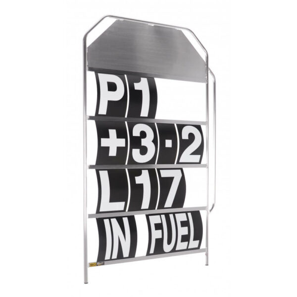 B G Racing Large white pit board numbers 1 1000x1000