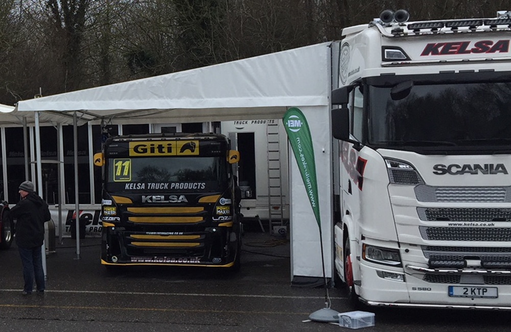 lorry vehicle awnings for motorsport